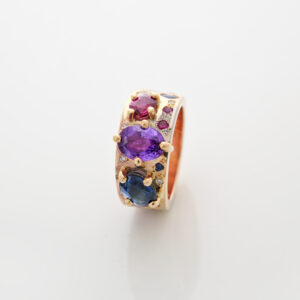 Purple Sapphire celebration dress ring